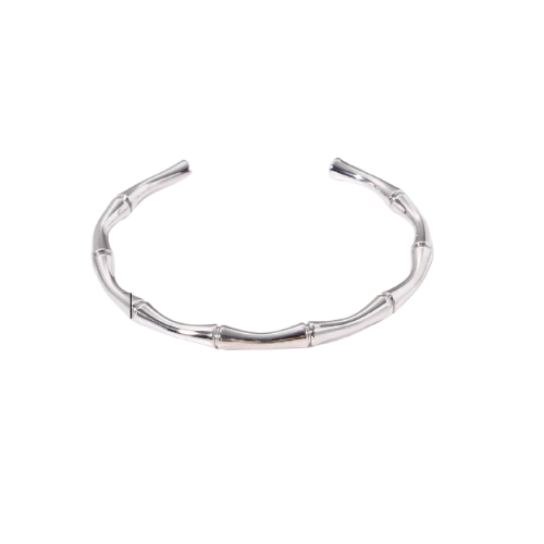 Pulseira Bambu em Aço Inoxidável