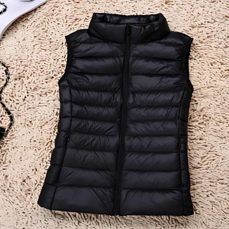 Colete Puffer Maria Helena preto
