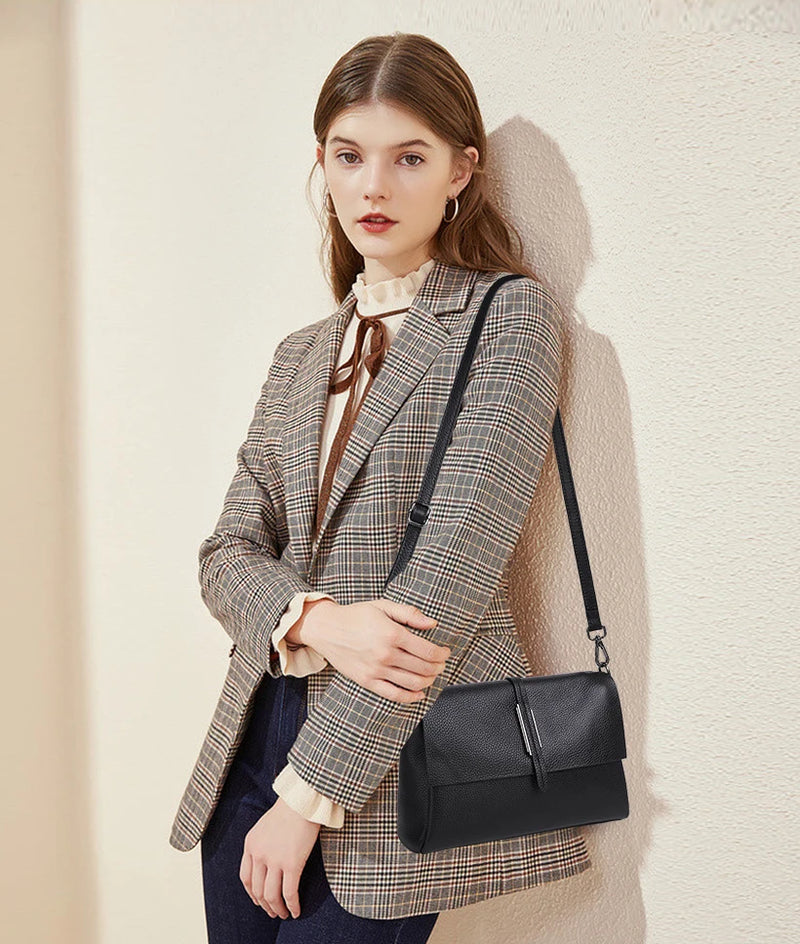 A - Bolso de piel Puglia