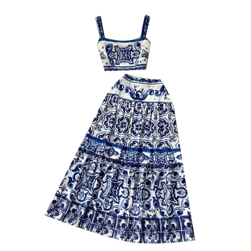 A - Valentina Set | Skirt+Cropped