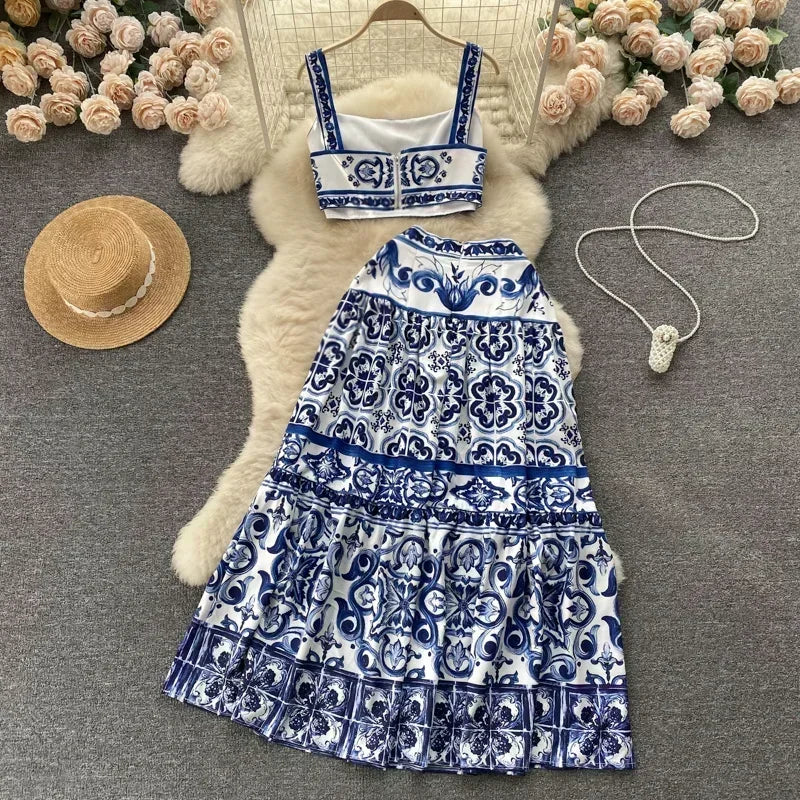 A - Valentina Set | Skirt+Cropped