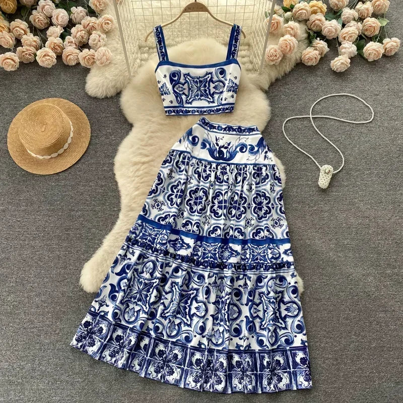 A - Valentina Set | Skirt+Cropped