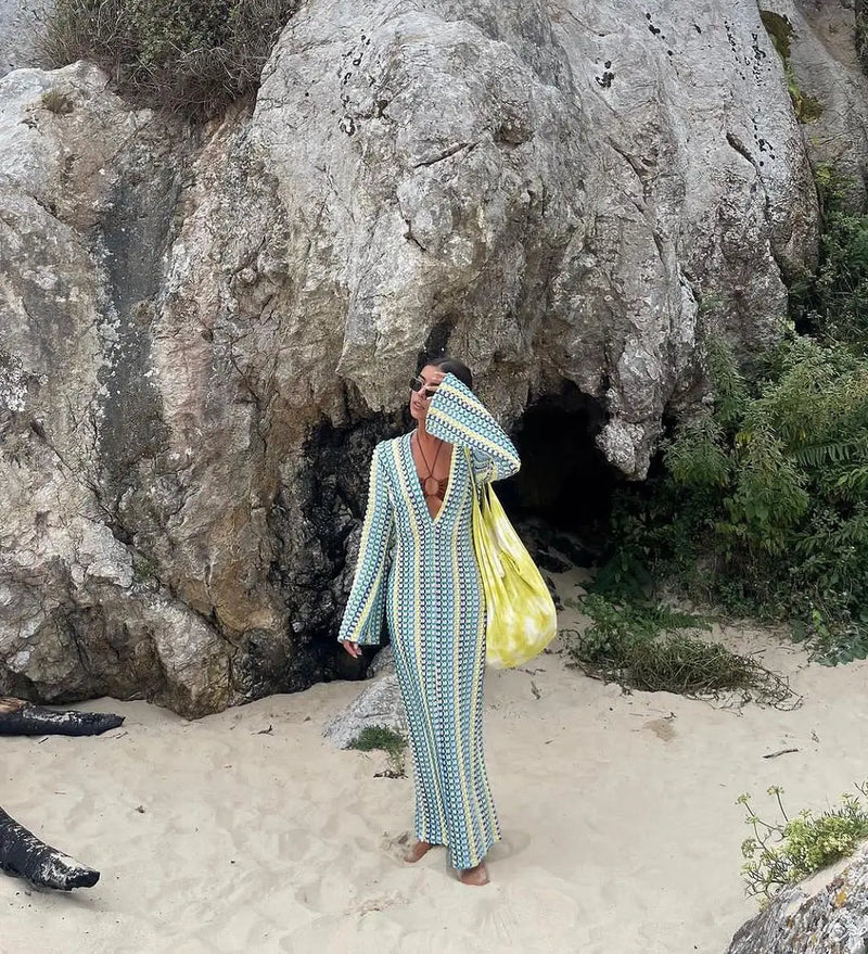 A - Salida de la playa de Cecília en crochet