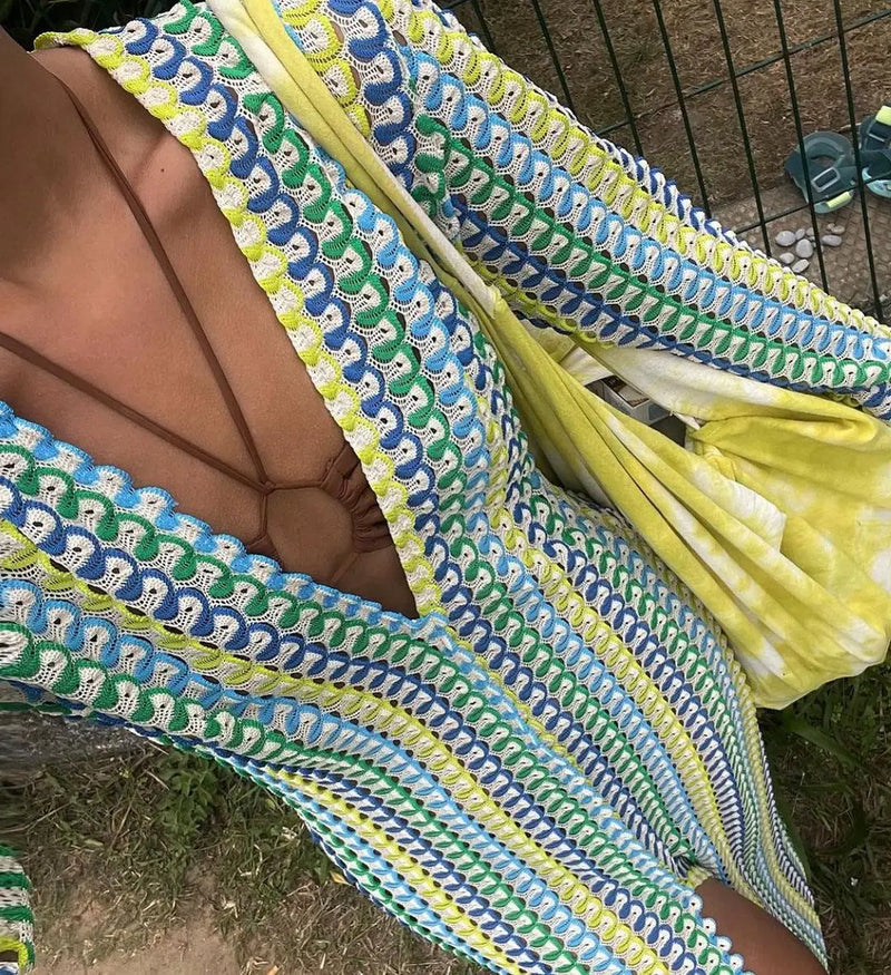 A - Salida de la playa de Cecília en crochet
